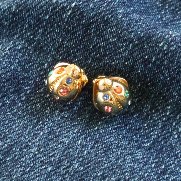 Kate Spade Nature Walk Ladybug Multicolor Stud Earrings - Picture 2 of 2